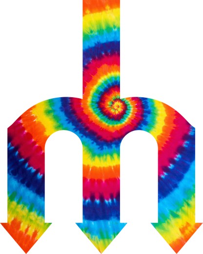 Seattle Mariners rainbow spiral tie-dye logo iron on paper